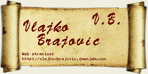 Vlajko Brajović vizit kartica